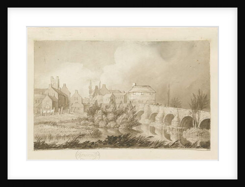 Burton-upon-Trent Bridge and Town by Henry James Noyes