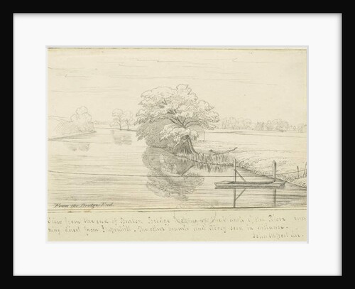 Burton-upon-Trent - Trent river: pen and ink drawing, nd [1799-1854] by John Allport