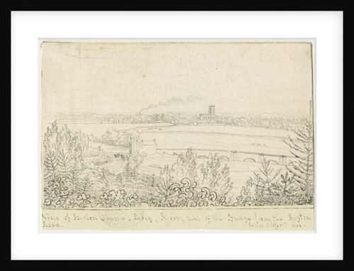 Burton-upon-Trent: pen and ink drawing, nd [1799-1854] by John Allport