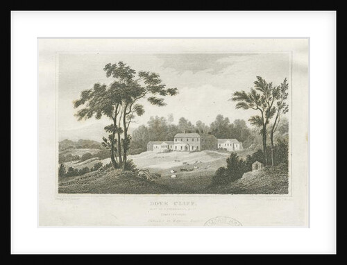 Burton-upon-Trent - Dove Cliff: engraving, nd [c 1830] by Frederick Calvert