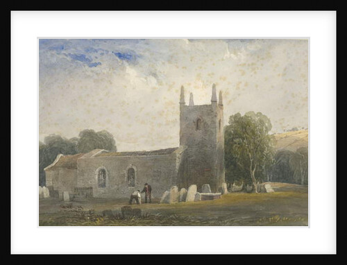 Butterton Church: water colour painting, nd [c1830-1840] by Lewis John Wood