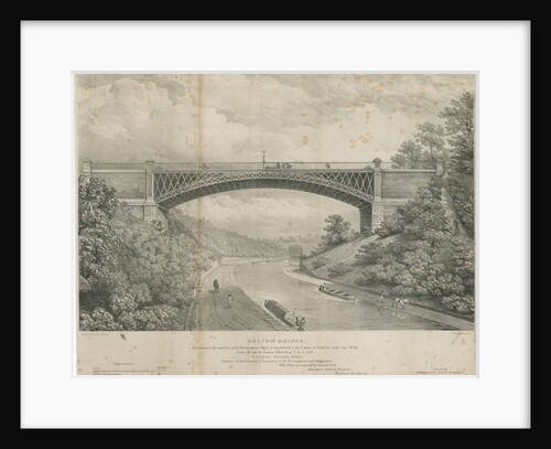 Calton Bridge: zinc lithograph by Louis Haghe