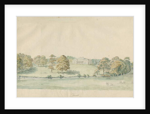 Canwell Hall: tinted pencil drawing by Stebbing Shaw