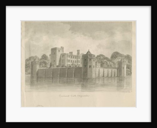 Caverswall Castle: sepia drawing, 1840 by John Buckler