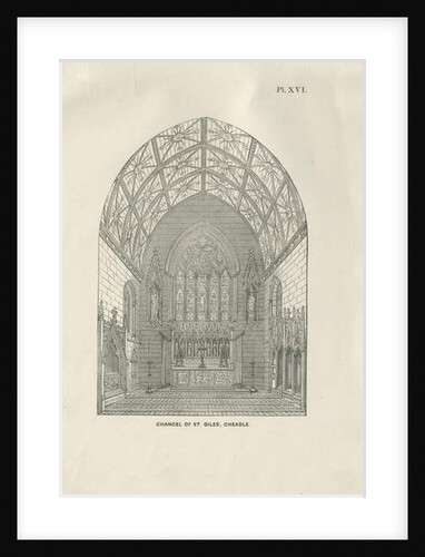 Cheadle - St. Giles' Church: wood engraving, nd [19th cent] by School English