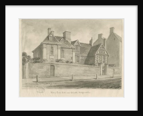 Tean Hall: sepia drawing, 1841 by John Chessell Buckler