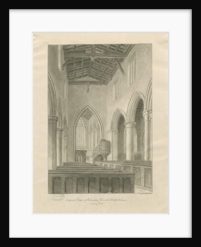 Interior of Checkley Church by John Buckler