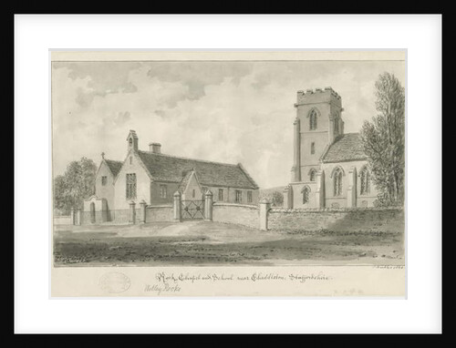 Cheddleton - 'Rock' Chapel and School by John Buckler