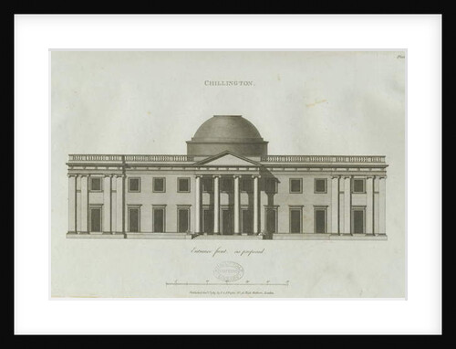 Chillington Hall: engraving, 1789 by John Soane