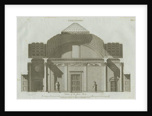 Chillington Hall: engraving, 1789 by John Soane