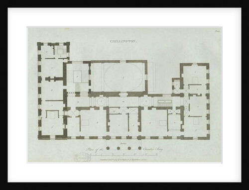 Chillington Hall: engraving, 1789 by John Soane