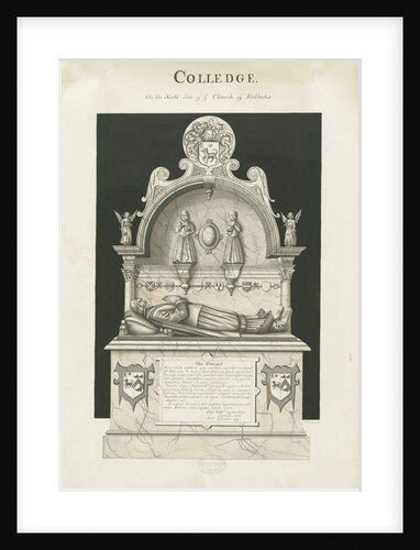 Colwich - Tomb of Robert Wolseley: sepia drawing, nd [c 1837] by John Robert Fernyhough