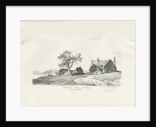 Colwich - Old Manor House at Coley: pen and ink drawing, 1836 by Thomas Peploe Wood