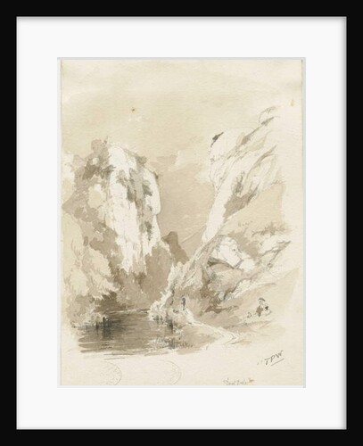 Dovedale - landscape: pencil and wash drawing, nd [1817-1845] by Thomas Peploe Wood