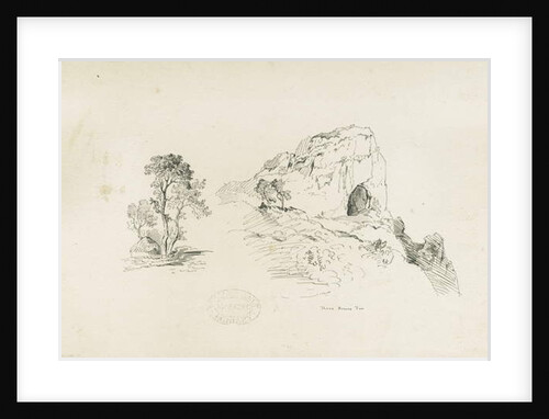 Dovedale - landscape: pen and ink drawing, nd [1817-1845] by Thomas Peploe Wood