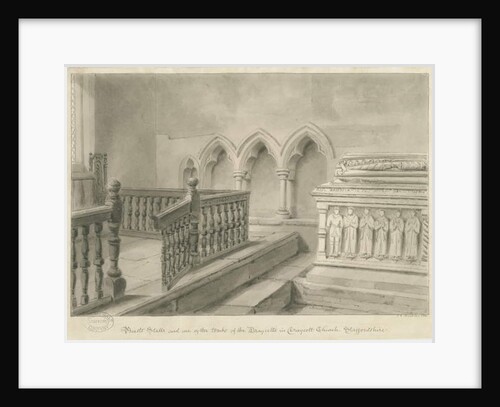 Interior of Draycott in the Moors Church by John Chessell Buckler