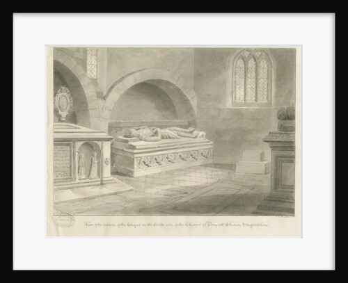 Interior of Draycott in the Moors Church by John Chessell Buckler