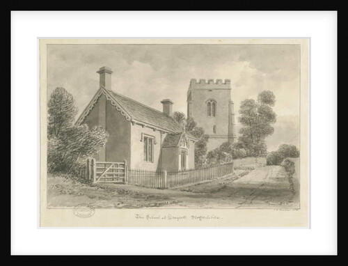 Draycott in the Moors - School by John Chessell Buckler