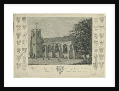 Drayton Bassett Church: engraving, nd [1762-1802] by Stebbing Shaw