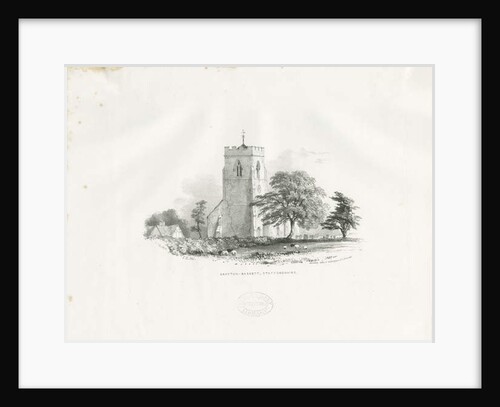 Drayton Bassett Church: lithograph, nd [c 1825-30] by School English