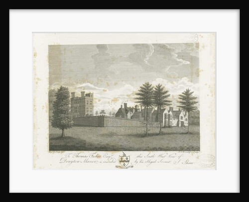 Drayton Bassett - 'Drayton Manor' : engraving, nd [1795] by Stebbing Shaw