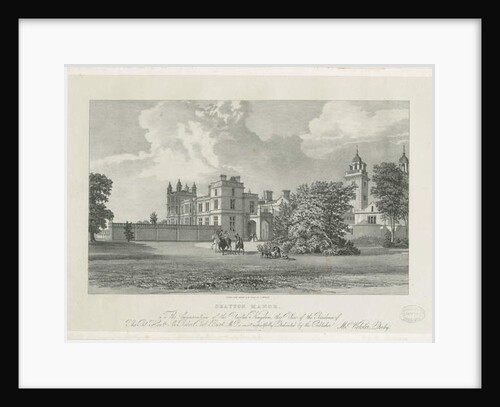 Drayton Bassett - 'Drayton Manor' : lithograph, nd [?19th cent] by Samuel A. Rayner