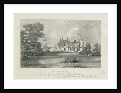 Drayton Bassett - 'Drayton Manor': lithograph by Samuel A. Rayner