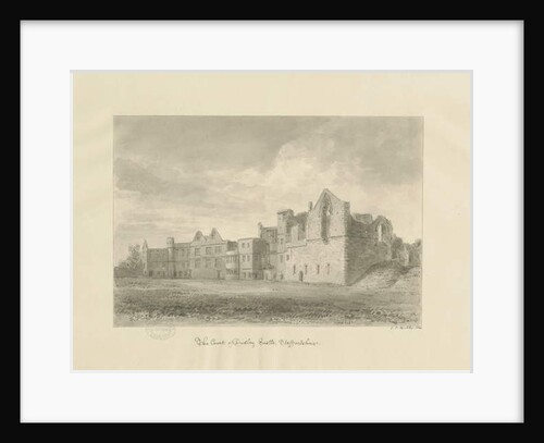 Dudley Castle - Court Yard by John Chessell Buckler