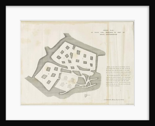 Dudley - Mine-workings: lithograph by School English