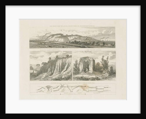 Dudley - Wren's Nest Hill: steel engraving, nd [?19th cent] by School English