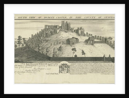 Dudley Castle: engraving, 1731 by Samuel Buck