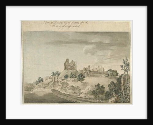 Dudley Castle: water colour painting, nd [?18th cent] by School English