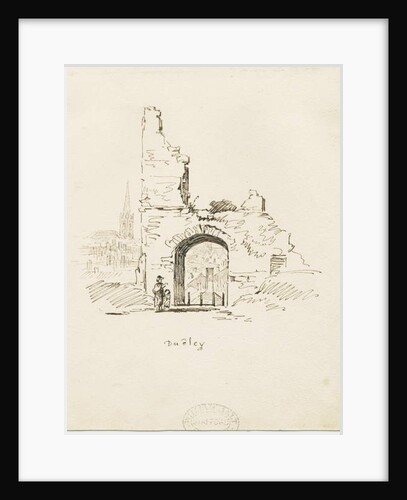 Dudley Castle - The Keep: pencil sketch, nd [19th cent] by Thomas Peploe Wood