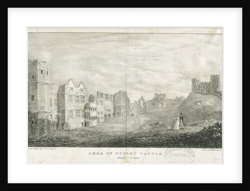 Dudley Castle - The Keep: lithograph, nd [c 1825] by Charles Joseph Hullmandel