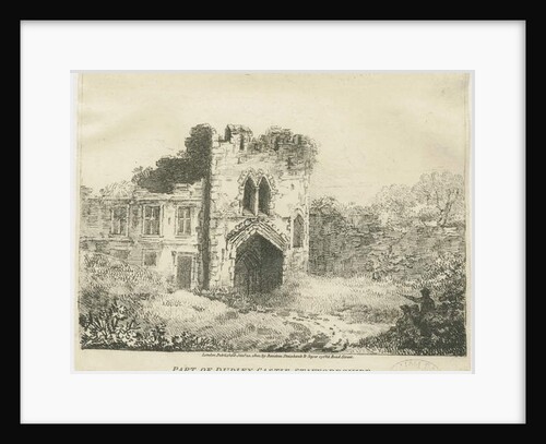 Dudley Castle - The Gatehouse: lithograph, nd [c 1801] by School English
