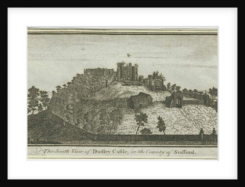 Dudley Castle: engraving by School English