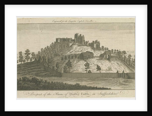 Dudley Castle: engraving by School English