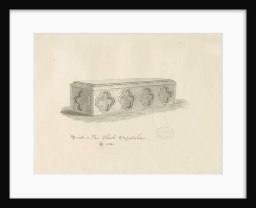 Tomb in Ham Church, 1826 by John Chessell Buckler