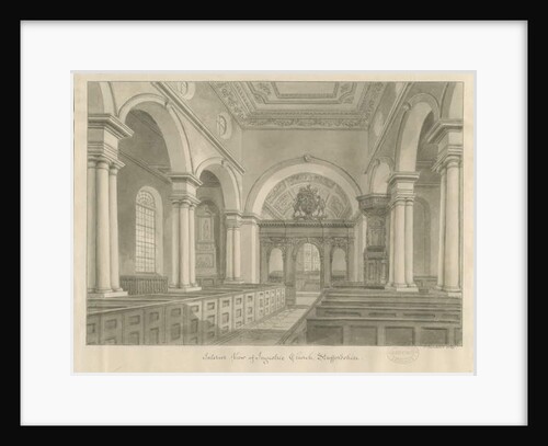 Interior of Ingestre Church by John Buckler