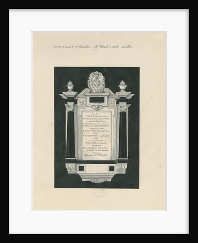 Ingestre - tablet to Frances Chetwynd: painting, nd [19th cent] by John Robert Fernyhough