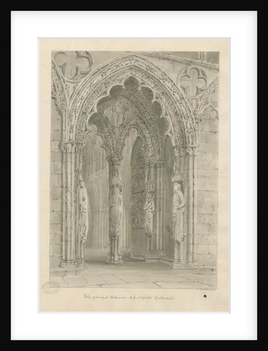 Lichfield Cathedral - West Doorway by John Buckler