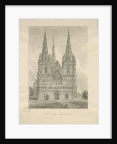 Lichfield Cathedral - West Front by John Buckler