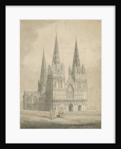 Lichfield Cathedral - West Front by T Carter