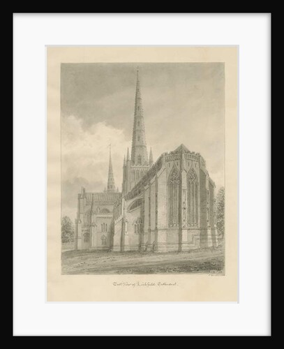 Lichfield Cathedral - East View by John Buckler