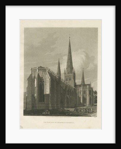 Lichfield Cathedral - North East View by Charles Wild