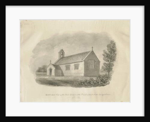 Eccleshall - Cotes Heath Chapel: sepia drawing, nd [c 1843] by John Buckler