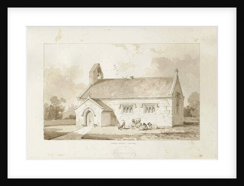 Eccleshall - Cotes Heath Chapel: sepia wash drawing, nd [1817-1845] by Thomas Peploe Wood