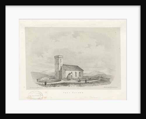 Foxt Church - lithograph by School English