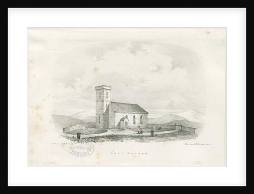 Foxt Church: lithograph, nd [c 1840] by School English