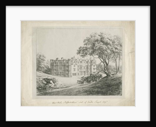 Keele Hall: lithograph by School English